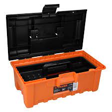 CAJA PARA HERRAMIENTAS AMPLIA 14 COLOR NARANJA.    CHA-14N.