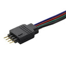CONECTOR DE ALIMENTACION 10MM 4 PINES P/TIRA RGB.           CONNECTOR-1T-10MM/4P
