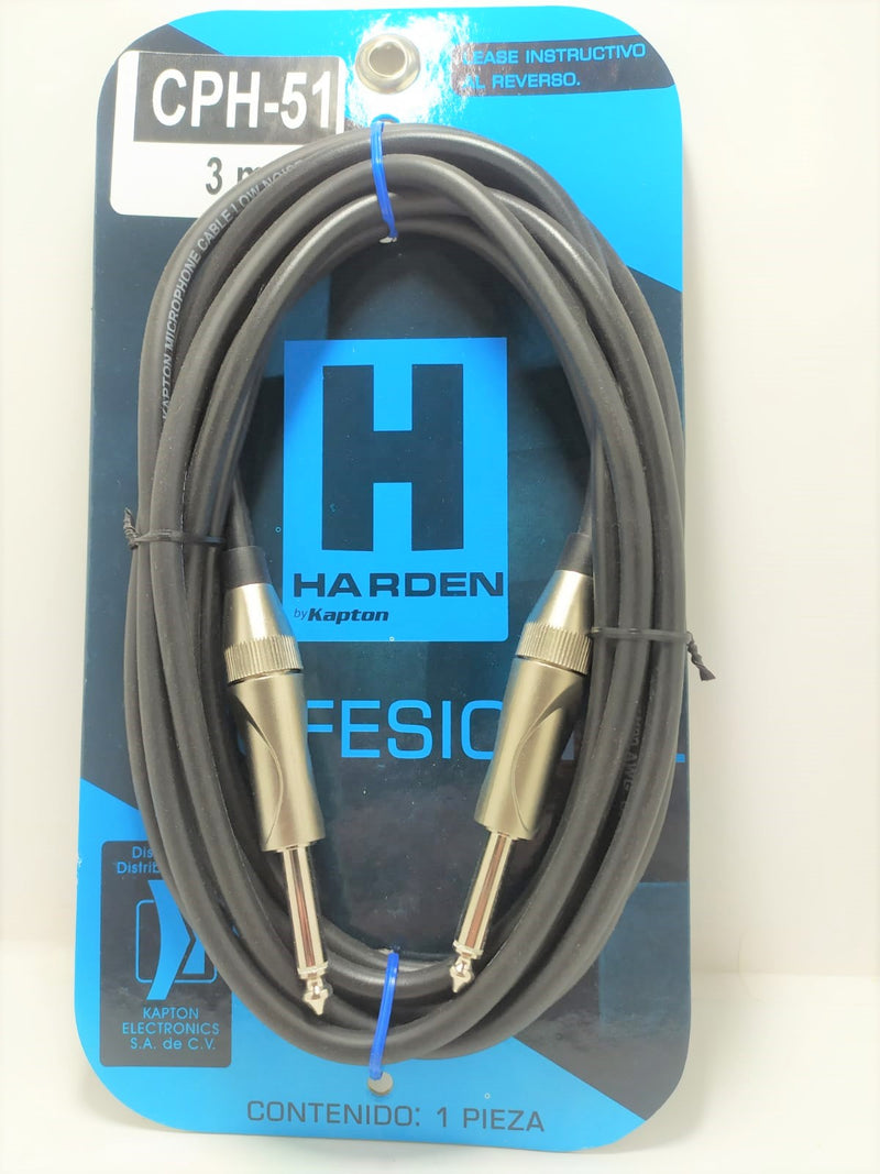 EXT DE PLUG A PLUG 6.3MONO 3.00M HARDEN.             CPH-51.