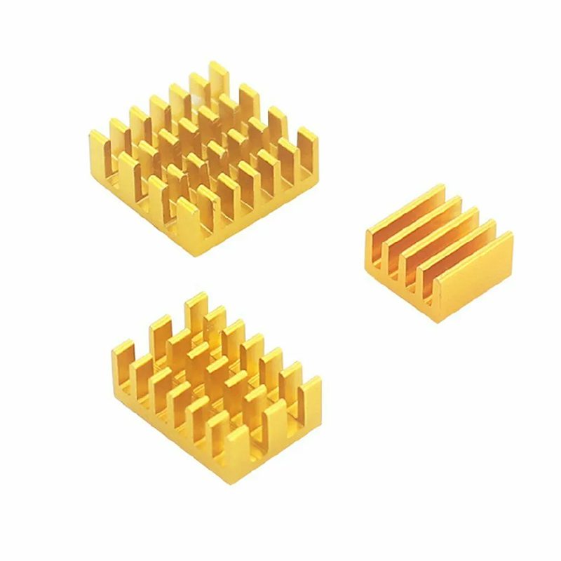 JUEGO DE DISIPADORES PARA RASPBERRY Pi4 B CON PEGAMENTO