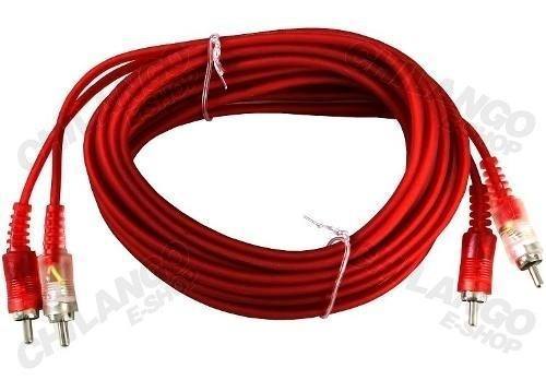 EXTENCION ROJO CRISTAL 2X2 PLUG RCA 4.5 METROS.   DRC-15