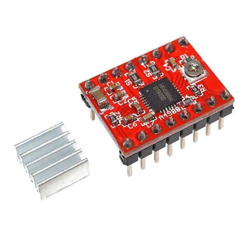 DRIVER A4988 PARA MOTOR A PASOS CON DISIPADOR.                       DRIVER-A4988.