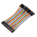 JUEGO DE 40 CABLES DUPONT 10CM MACHO/HEMBRA