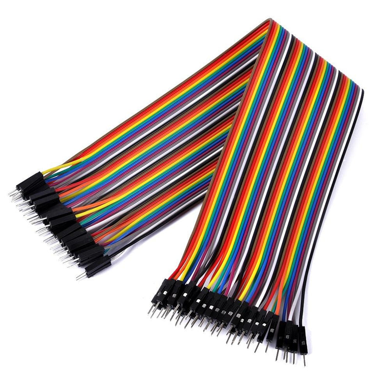 JUEGO DE 40 CABLES DUPONT 30CM MACHO/MACHO