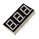 DISPLAY 7 SEGMENTOS 3 DIGITOS ROJO ANODO COMUN.                      DUR 14A3.