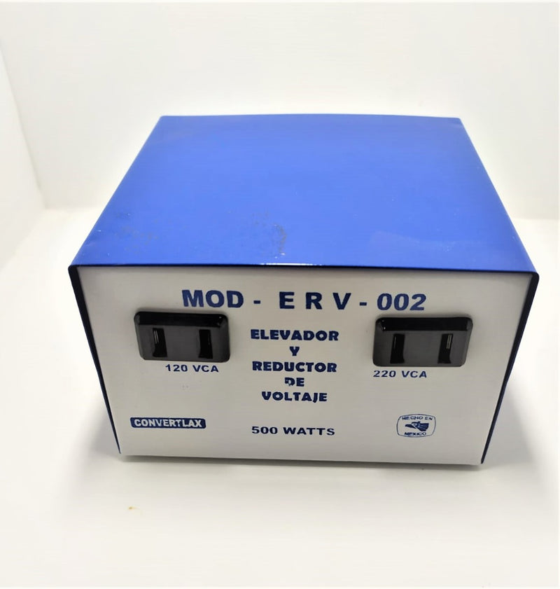 ELEVADOR REDUCTOR DE VOLTAJE 120V A 220V 500W ERV500-120/220