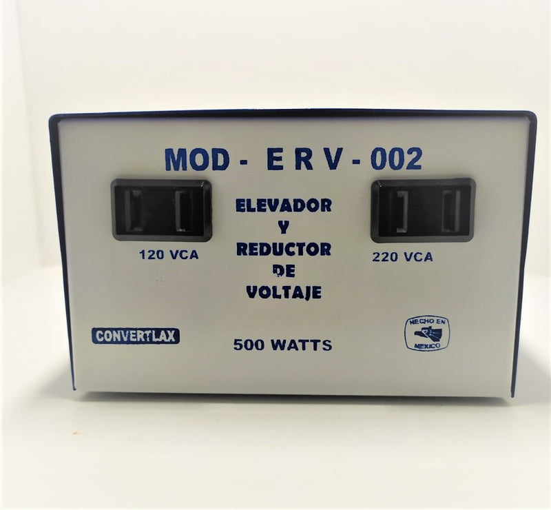 ELEVADOR REDUCTOR DE VOLTAJE 120V A 220V 500W ERV500-120/220