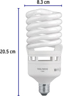 46829 LAMPARA ESPIRAL T4 55W (EQUIVALE A 200W) ALTA POTENCIA LUZ DE DIA.                          F-55E4