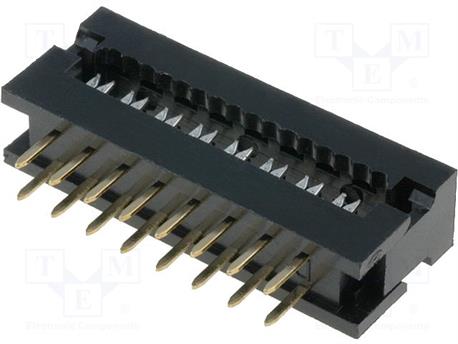 CONECTOR PARA CABLE PLANO DE 16 VIAS TIPO DIP FCNI-16