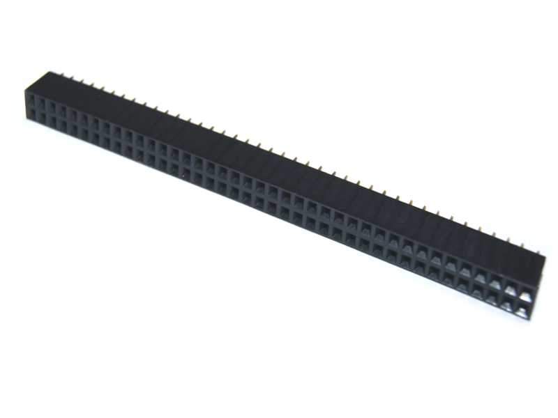CONECTOR HEMBRA PARA HEADER DOBLE 40X2.                  HEADER-2HEM