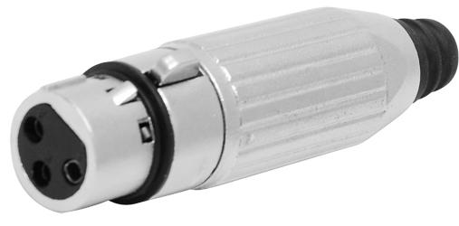 JACK TIPO CANNON 3 PUNTAS METALICO.                   JA-1512.