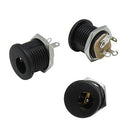 CONECTOR JACK DE 5.5MM CON PIN DE 2.1MM.          JA-175.