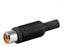 JACK RCA DE PLASTICO CON ESPIRAL NEGRO JA-181BK