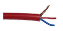 METRO DE CABLE PARA MICROFONO 2X24 OFC 95% MALLA  ROJO.                      KMC-221R.