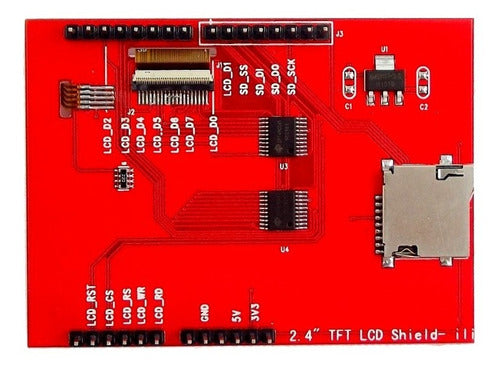 PANTALLA TFT 2.4" TOUCH PARA ARDUINO.      LCD-TFT2.4.