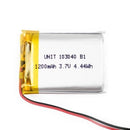 BATERIA LIPO 1S 3.7V / 1200mA.                        LIPO-3.7/1200MA