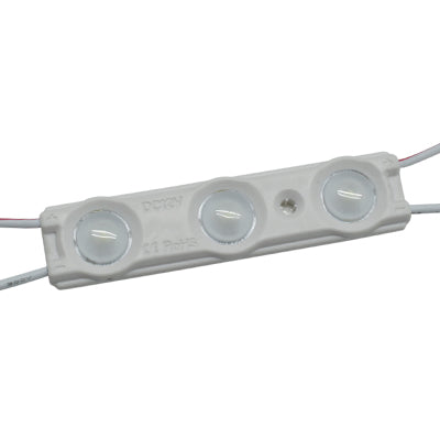 MODULO DE 3 LED 2835 BCO. FRIO EXT. OPTICA ESPECIAL 12V 130mA. 1.5W.     LMT-2835-CW3-1670P/SL.