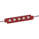 MODULO DE 5 LEDS SMD 5730 EXTERIOR COLOR ROJO 12V 110mA.                     LMT-5730-R5-9417P