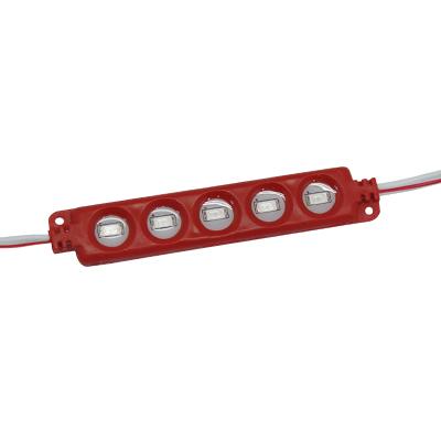 MODULO DE 5 LEDS SMD 5730 EXTERIOR COLOR ROJO 12V 110mA