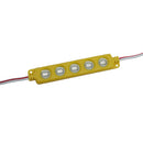 MODULO DE 5 LEDS SMD 5730 EXTERIOR COLOR AMARILLO 12V 110mA.                        LMT-5730-Y5-9417P.