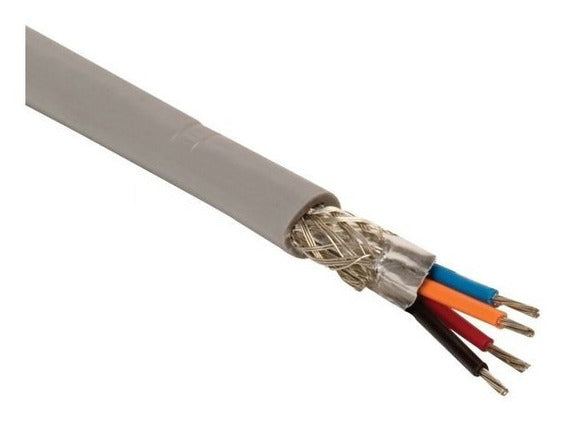 METRO DE CABLE MULTICONDUCTOR 65% MALLA4 VIAS 22AWG