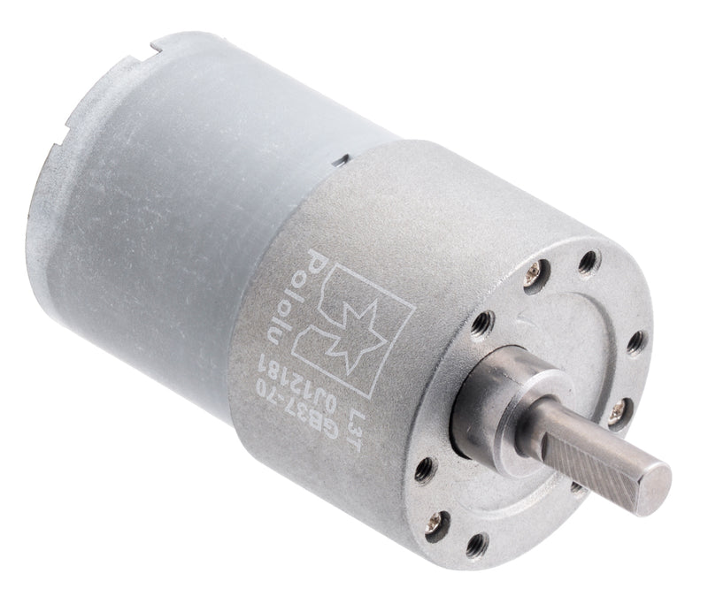 MOTORREDUCTOR 70:1 37Dx57L 12V 150RPM 200mA  27Kg cm  5.5A.                     MOT-4744.