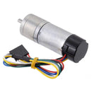 MOTORREDUCTOR 9.7:1 6V 25Dx63L 48CPR 590RPM 1.2KG CM 2.4A