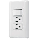 PLACA ARMADA 2 CONTACTOS E INTERRUPTOR SENCILLO