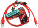 PROGRAMADOR PIC KIT 3 CLON CON BASE ZIF Y CABLES.                           PICKIT-3/ZIF.
