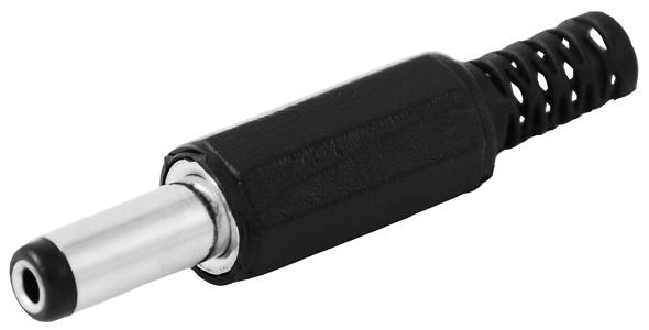 PLUG MACHO INVERTIDO 2.1mm DE BAQUELITA.                      PL-174
