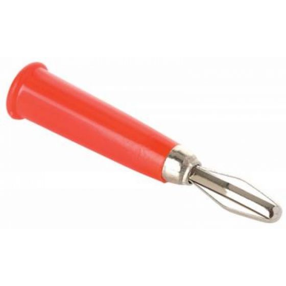 PLUG TIPO BANANA PARA SOLDAR ROJO.                       PL-201RD