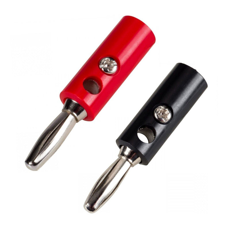 PLUG BANAN C/ TORNILLO 38mm NEGRO PL-206BK