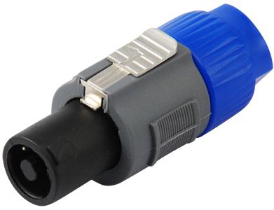 PLUG/PAUDIO PROF 4 PIN CON SEGURO.               PL-245.