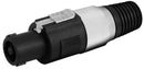 PLUG SPEAKON (HARDEN) P/AUDIO PROF 4 PIN PROTECTOR CABLE.                              PL-254.