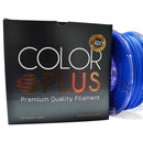 FILAMENTO PLA 1.75MM  PREMIUM 1KG AZUL MARCA COLOR PLUS.                      PLA1.75-AZUL.
