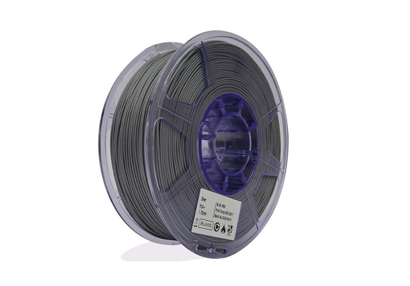 FILAMENTO PLA 1.75MM  PREMIUM 1KG GRIS MARCA COLOR PLUS.                       PLA1.75-GRIS.