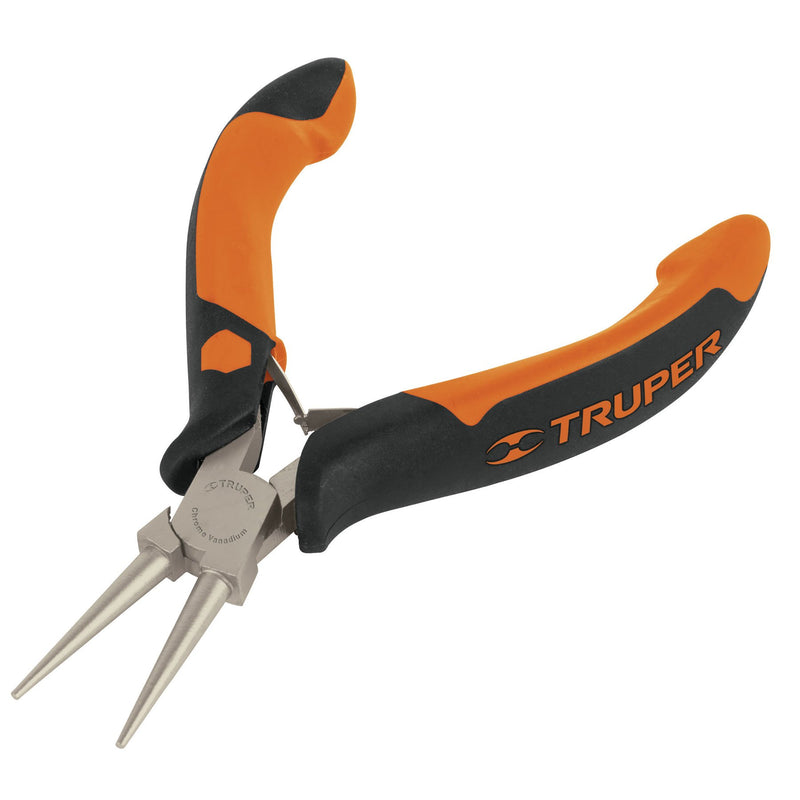 PINZA MINIATURA PUNTA REDONDA 4 MANGO CONFOR GRIP" PM-PR4