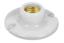 46523 PORTALAMPARA DE PORCELANA PARA FOCO 3.5" CIRCULAR 46523.                              POPO-15.