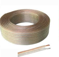 METRO DE CABLE PARA BOCINA 18AWG TRANSPARENTE.                    POT18TR