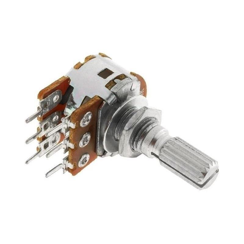 POTENCIOMETRO DOBLE 10K OHMS.                    POTM3ST-10K