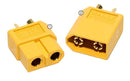 JUEGO DE CONECTOR MACHO-HEMBRA XT60 AMARILLO.       PRT-2175.