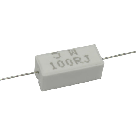 RESISTENCIA DE ALAMBRE 100 OHMS 5 WATTS 10% TOLERANCIA RA-100E/5W