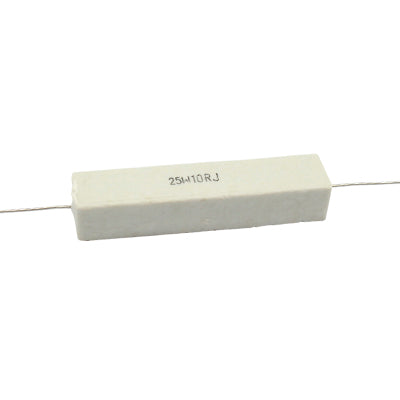 RESISTENCIA DE ALAMBRE 10 OHMS 25 WATTS 10% TOLERANCIA RA-10E/25W