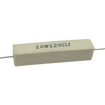 RESISTENCIA DE ALAMBRE 120 OHMS 10 WATTS 10%  TOLERANCIA RA-120E/10W