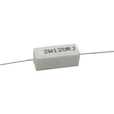 RESISTENCIA DE ALAMBRE 120 OHMS 2 WATTS 10% TOLERANCIA RA-120E/2W