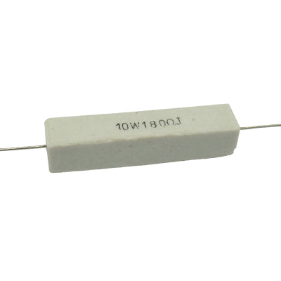 RESISTENCIA DE ALAMBRE 180 OHMS 10 WATTS 10% TOLERANCIA RA-180E/10W