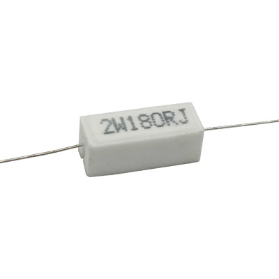 RESISTENCIA DE ALAMBRE 180 OHMS 2 WATTS 10% TOLERANCIA RA-180E/2W