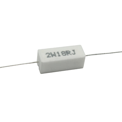 RESISTENCIA DE ALAMBRE 18 OHMS 2 WATTS 10% TOLERANCIA.                   RA-18E/2W