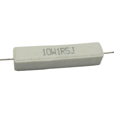 RESISTENCIA DE ALAMBRE 1.5 OHMS 10 WATTS 10% TOLERANCIA RA-1E5/10W