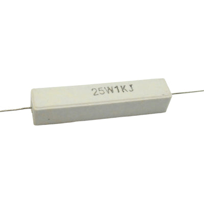 RESISTENCIA DE ALAMBRE 1 KILO 25 WATTS 10%  TOLERANCIA RA-1K/25W